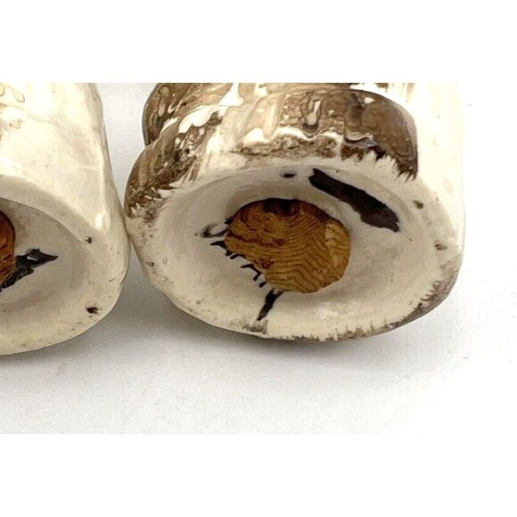 Scottie Terrier Dogs w/ Umbrella Salt & Pepper Shaker Set Japan Vintage 2.75" - Picture 9 of 10